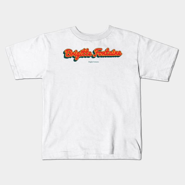 Brigitte Fontaine Kids T-Shirt by PowelCastStudio